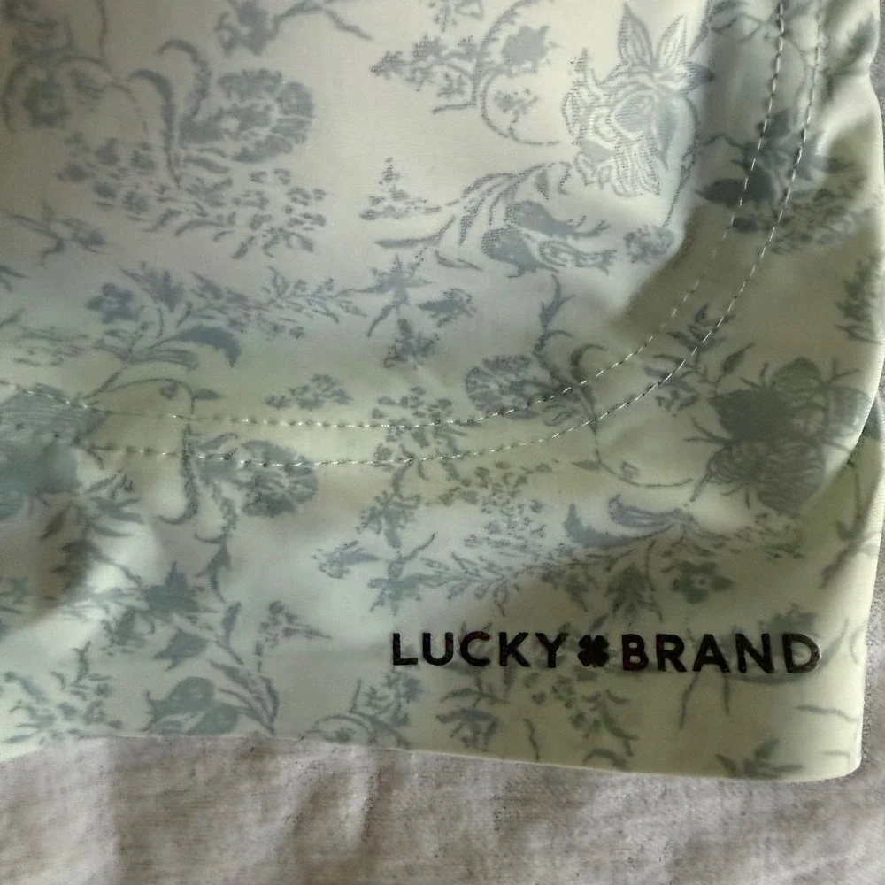 LUCKY BRAND‎ Light Grey Floral Seamless Comfort Lounge Ladies Bra, M
